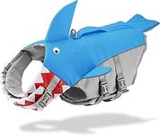 Easilywinlife kamizelka ratunkowa dla psa, regulowana, Blue Shark L