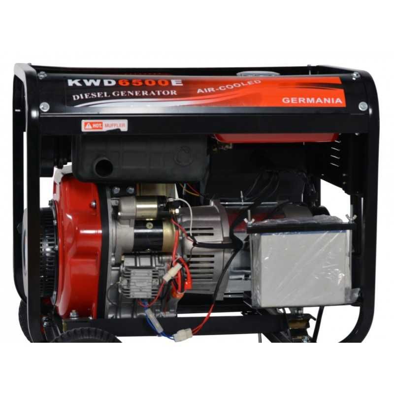 KRAFT&DELE generator prądotwórczy agregat DIESEL 6500W 400V  KD120