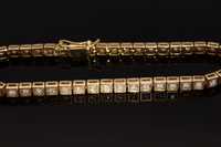 Złota bransoletka tenisówka z diamentami 1.90ct p.585