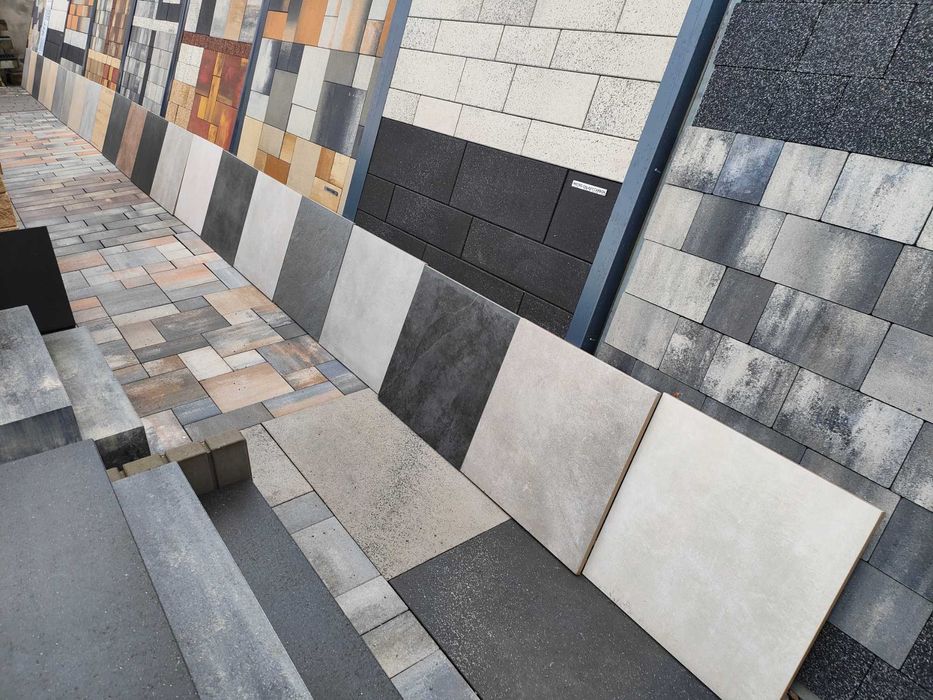 Taboret ławka siedzisko pustak beton ogrodzenie płyta tarasowa ogród