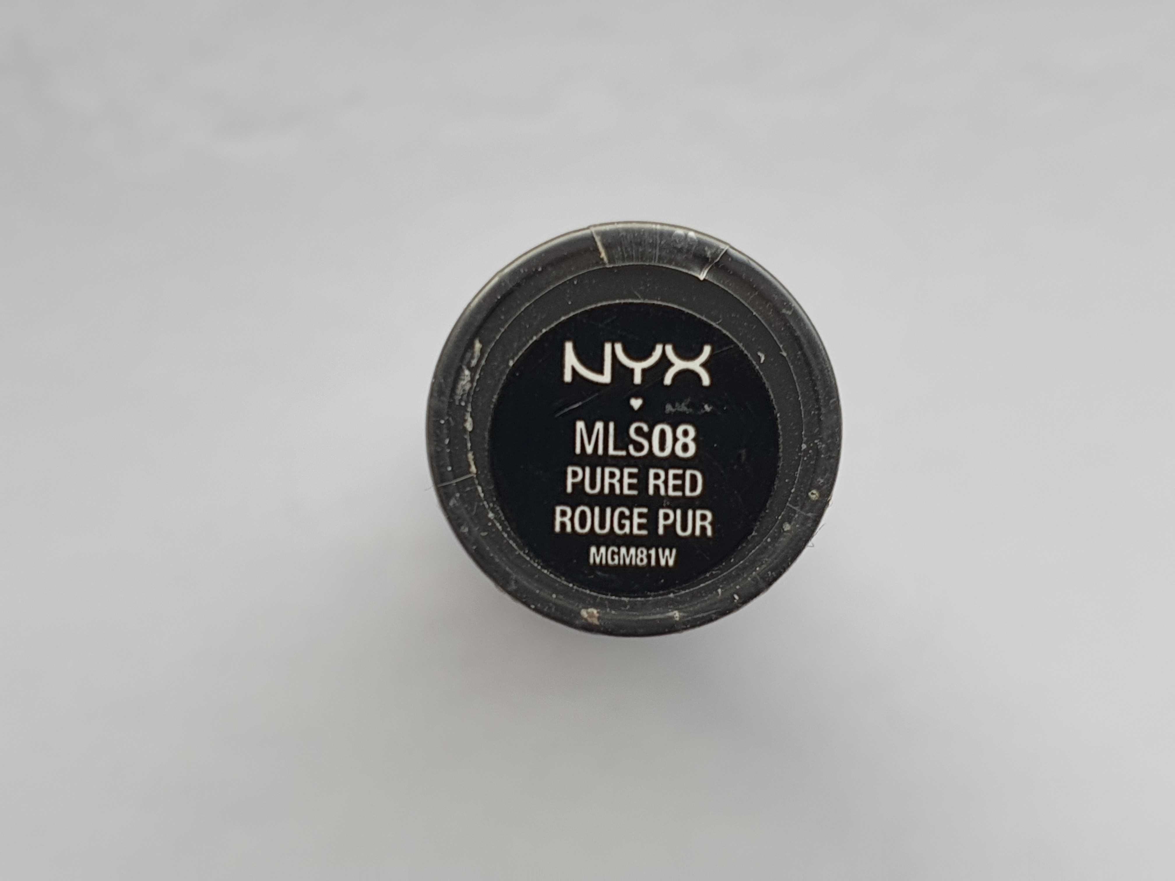 Nowa pomadka Nyx Matte MLS08 pure red