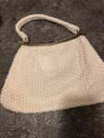 Mala de mão com perolas Vintage, bolsa interior
