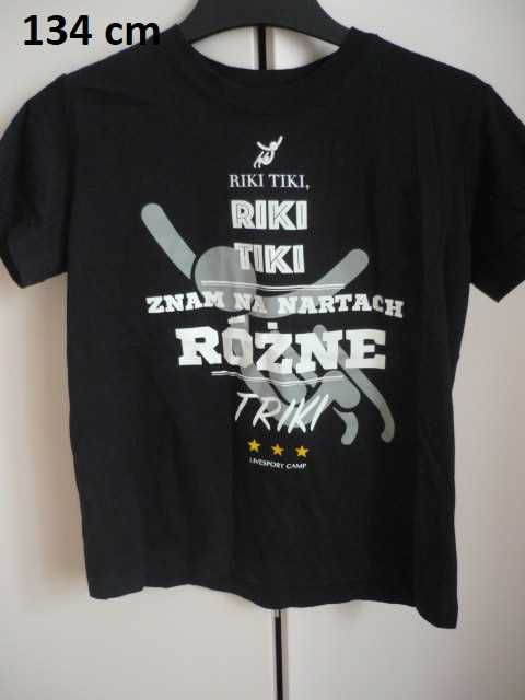 8 sztuk t-shirtów i krótkie spodenki dla chłopca rozmiar 134 cm