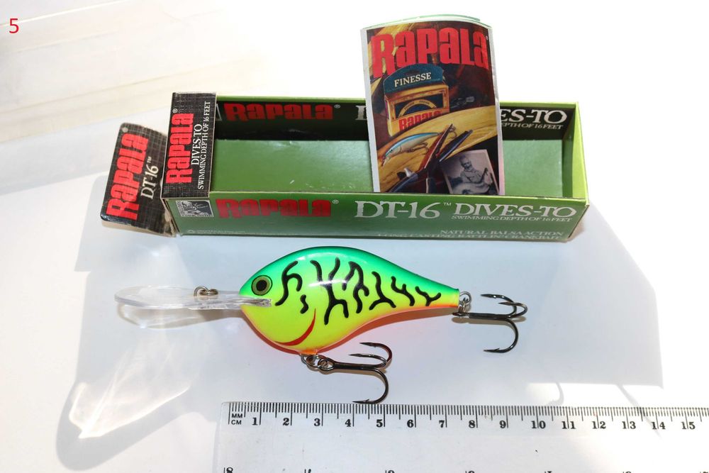 Rapala Dt 14; Dt 16 firetiger; Dt Fat