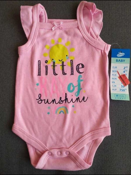 Nowe body 68 cm dziewczynka