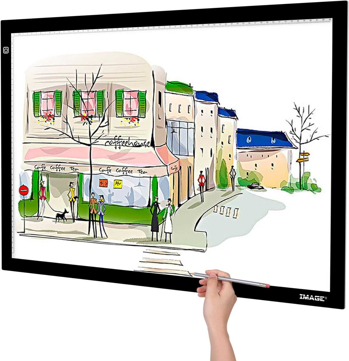 Nowa podświetlana tablica / LED / panel / kreślarska / 48x65cm !9475!