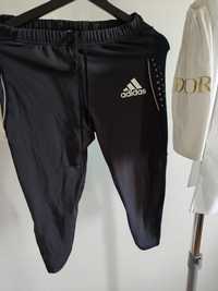 Markowe legginsy getry Adidas adistar r M 38 czarne do łydki