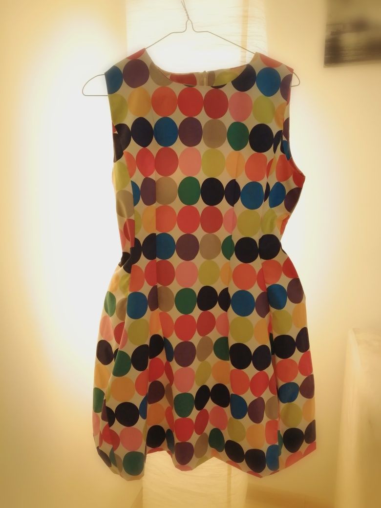 Krótka kolorowa sukienka M