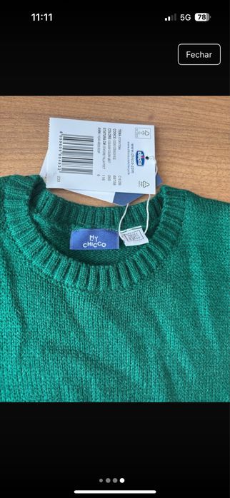 Camisola Natal 5 anos chicco