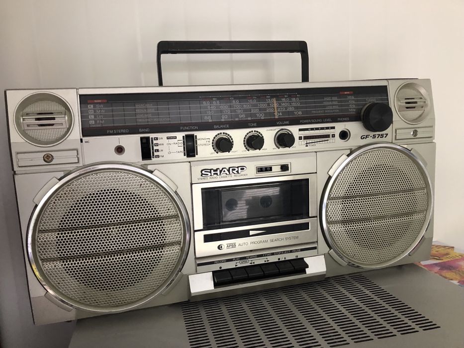 Sharp Gf 5757 boombox retro vintage radiomagnetofon