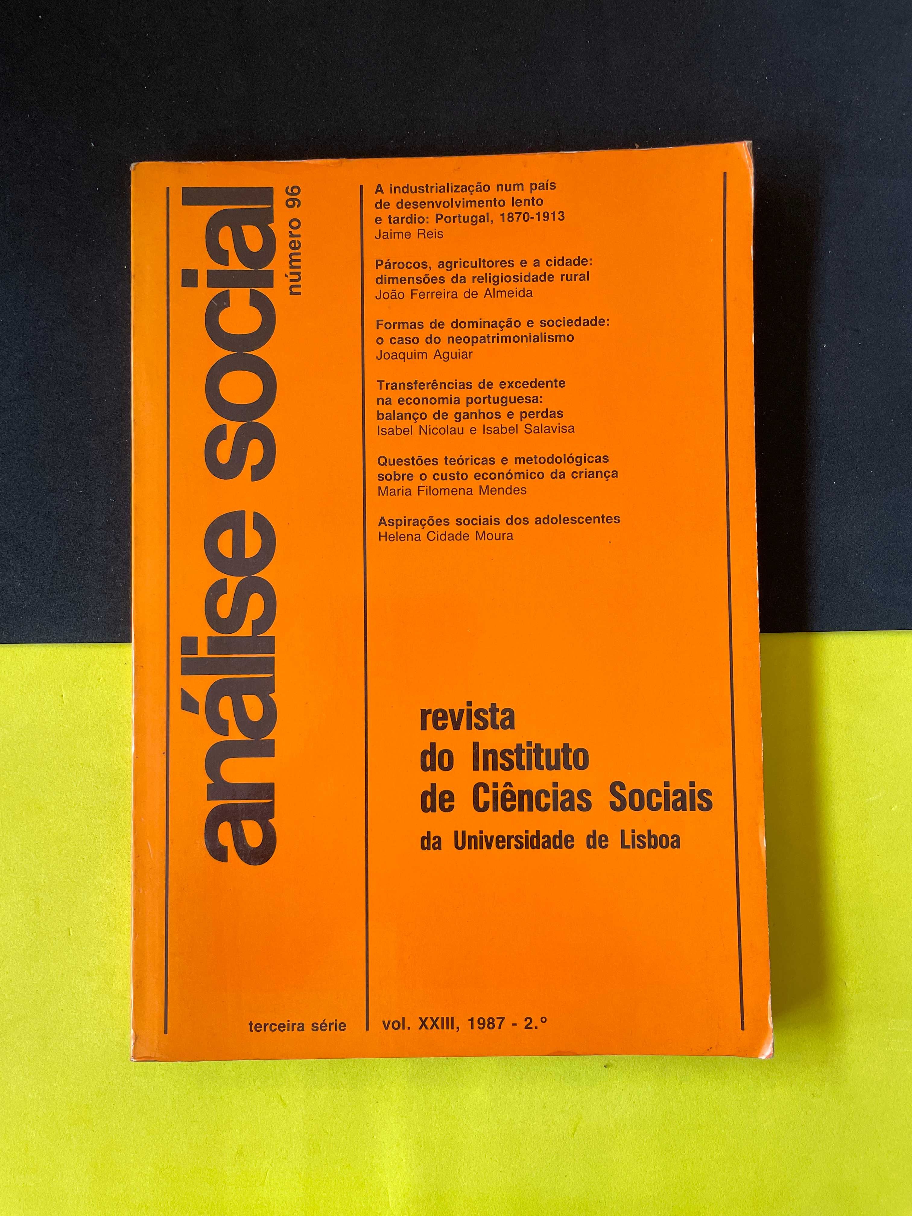 Revista do Inst. de Ciênc. Sociais da Univ Lisboa, Análise Social n 96