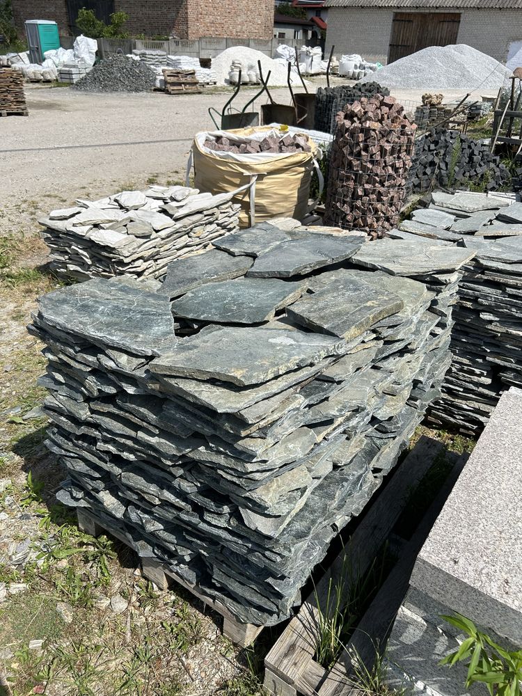 ŁUPEK NATURALNY Kamień Elewacja Okładzina Dzikówka Boniówka Płyty Grys