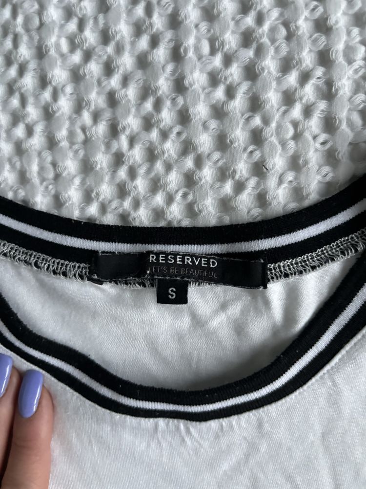Reserved top biały modny lato s 36 wiosna lato