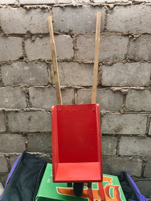 Retro Vintage PRL taczka zabawka dla dzieci