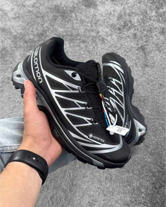 (БЕЗ ПЕРЕДОПЛАТИ)Salomon XT-6 Adv Black White Gore-Tex Соломони ХТ-6