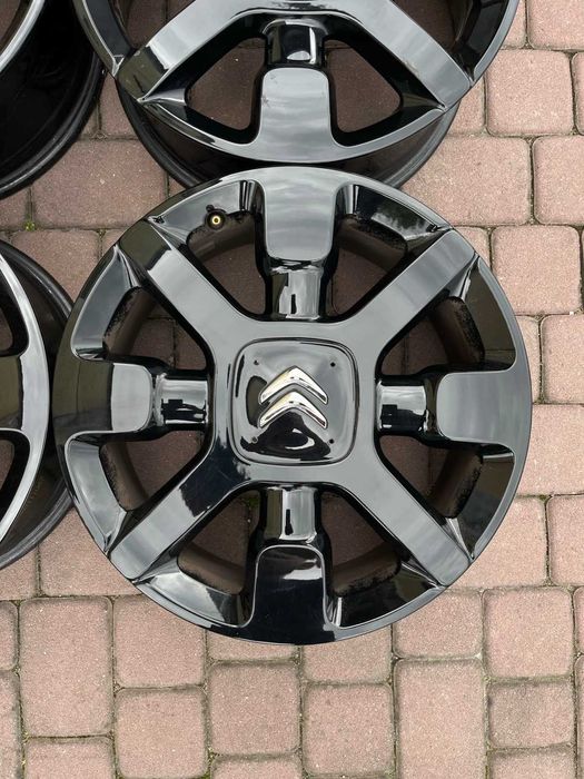 Oryginalne alufelgi Citroen OE C4 CACTUS 4x108 17 cali CZARNE