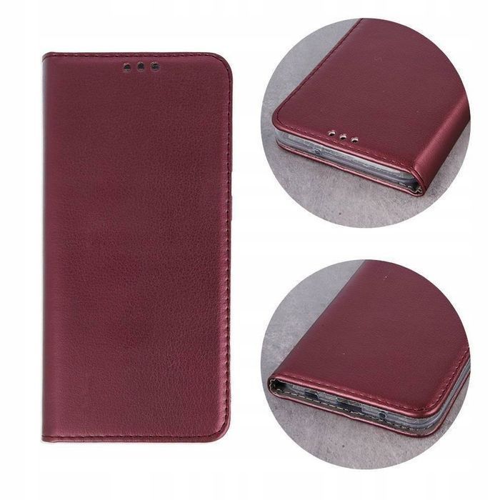 Etui Z Klapką Magnetic Pasuje Do Xiaomi Redmi 13C 4G / 5G Burgundowe