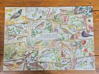 Puzzle Falcon 1000 Country diary Postcards KOMPLETNE raz układane