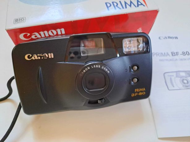 Aparat Canon PRIMA BF-80 pudełko, instrukcje.