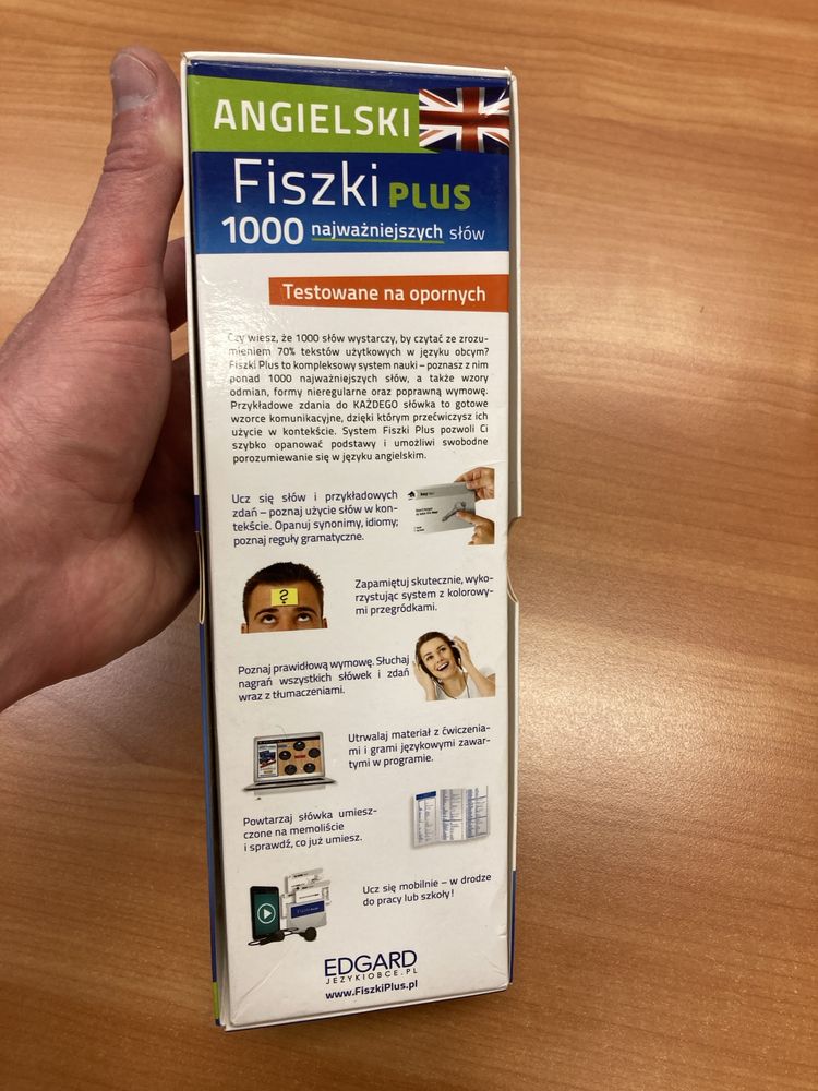 Fiszki PLUS 1000 najważniejszych słów Angielski dla początkujących +CD