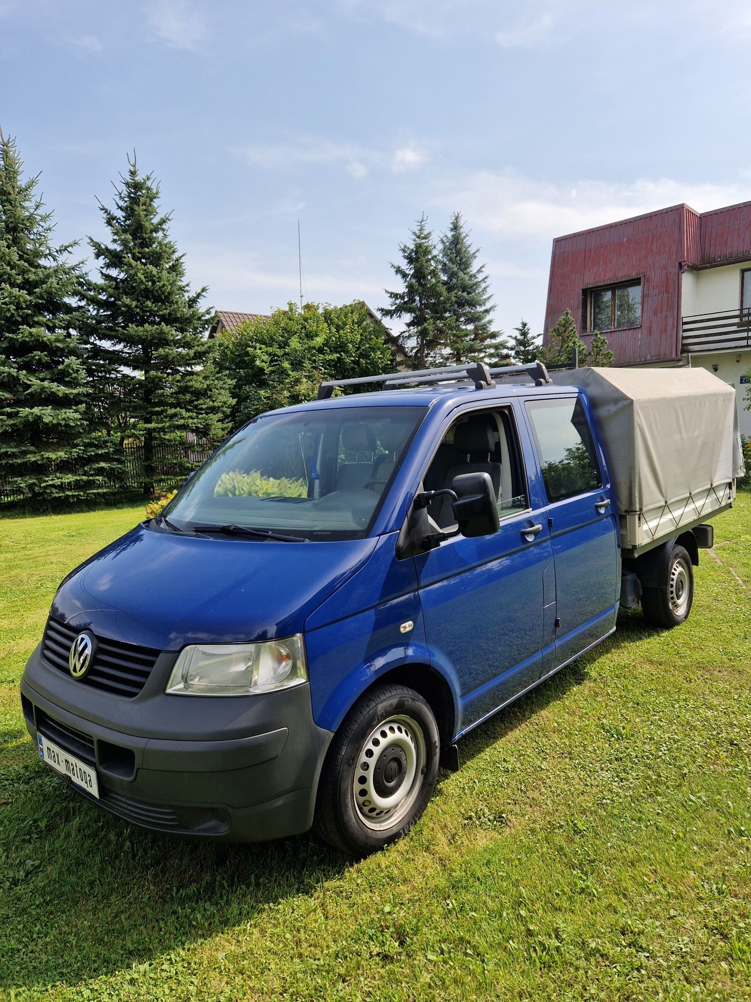 Volkswagen transporter T5 doka brygadówka 6 osobowy skrzyniowy