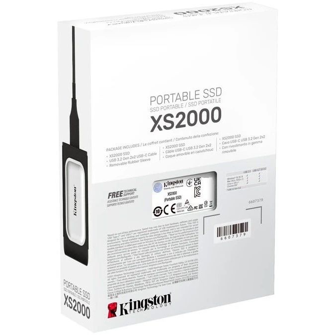 Зовнішній накопичувач SSD KINGSTON 4TB з гарантією