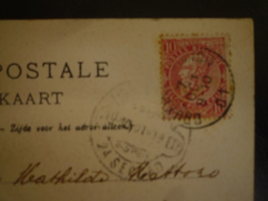 Carta Postal de Bruxelas Selado 1901