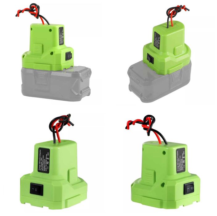 Adapter akumulatora Ryobi 18V, złącze wyprowadzenie napięcia konwerter