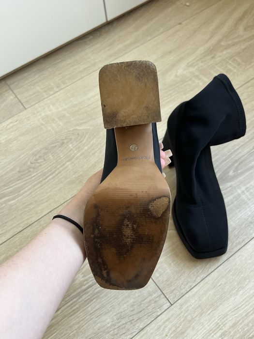 KACHOROVSKA ботільйони CHRISTINA чорні стрейчиві