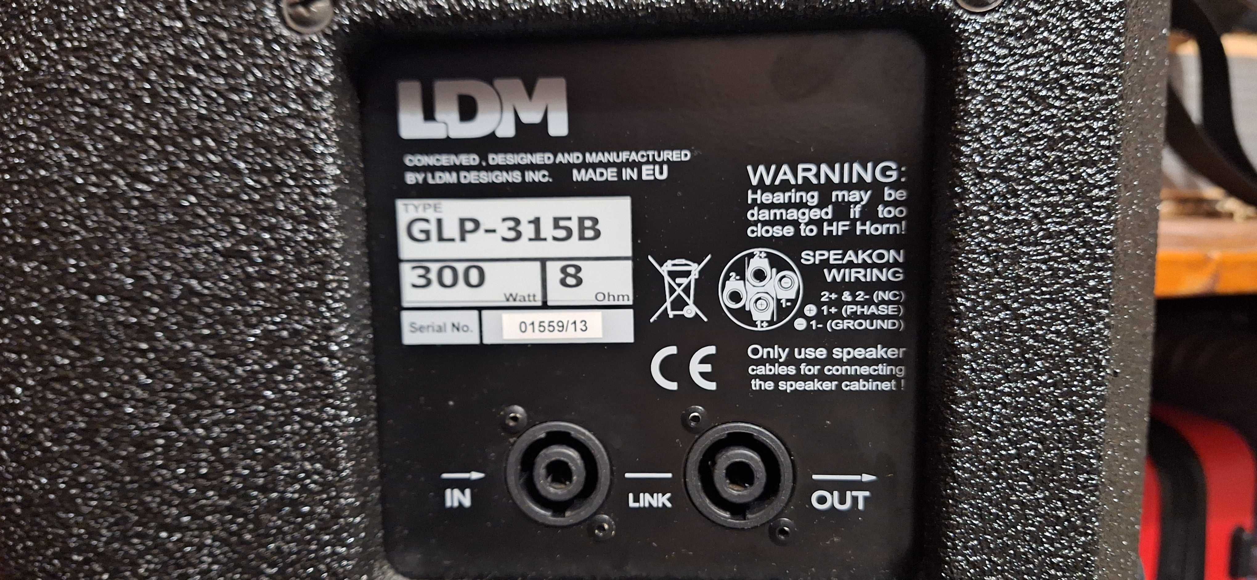 Kolumny LDM dwie sztuki plus wzmacniacz T.amp TA 1050 plus przewody