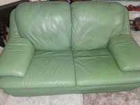 Sofa de PELE Verde