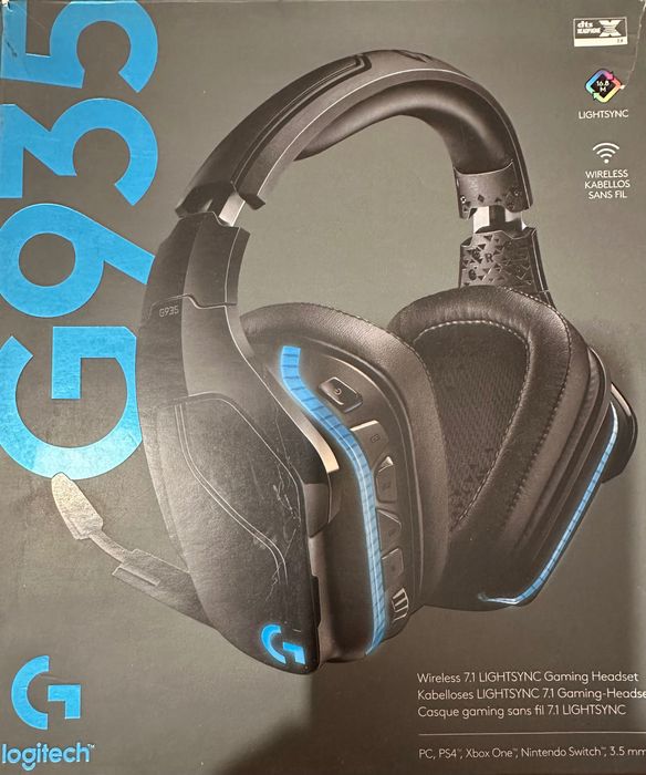 Słuchawki Logitech G935 PC ps4 Xbox one Mobile switch outlet