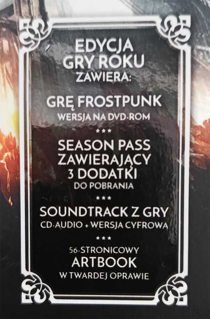 Frostpunk + 3 DLC (komplet). Edycja Gry Roku. NOWA.