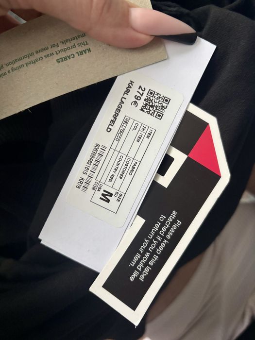 WYPRZEDAŻ!!Bluza męska 2-nitowa cienka longsleeve KARL M,L OSTATNIE