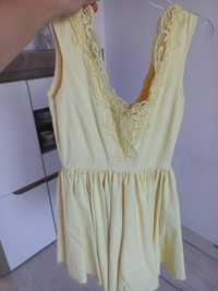 Sukienka Lou Fiorra M żółta