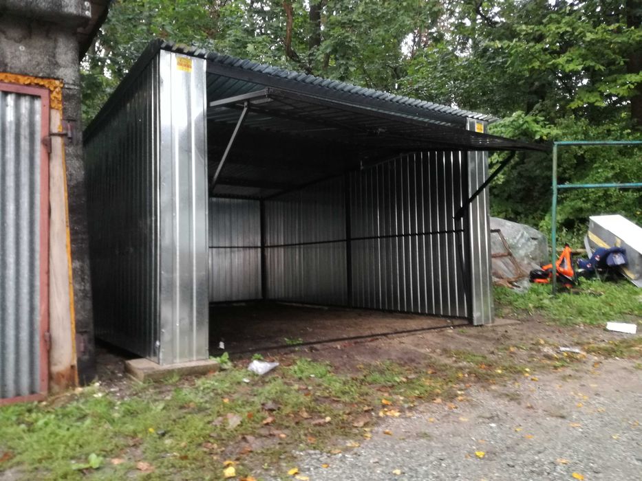 Garaż Blaszany 4x5 Ocynk