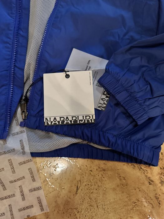 Куртка вітровка чоловіча Napapiriji Morgex hooded jacket blue mazarin