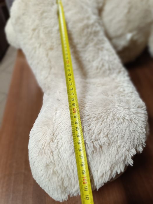 Miś pluszak misiek duży kremowy do wyczyszczenia