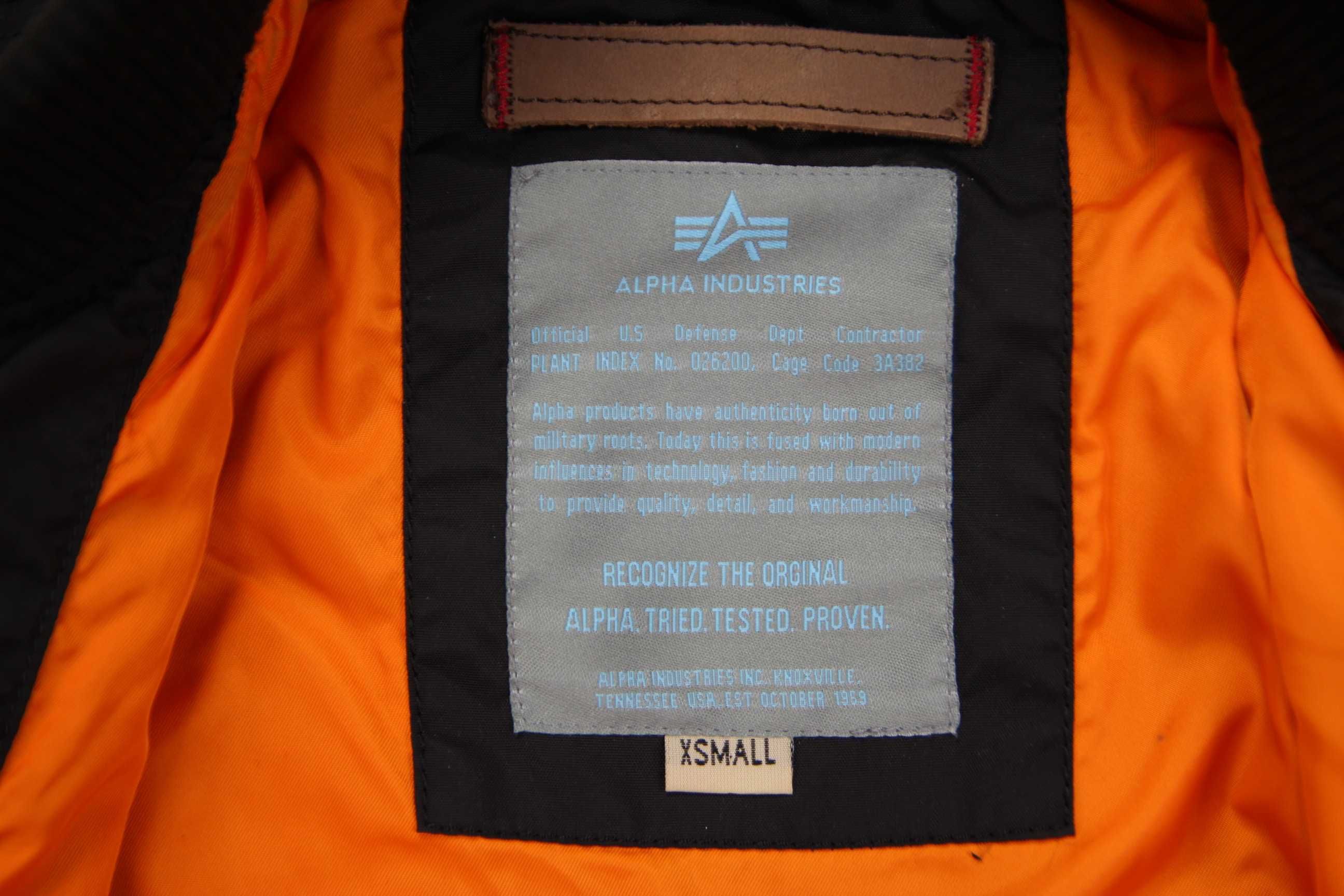 Alpha Industries damska kurtka bomber rozmiar XS