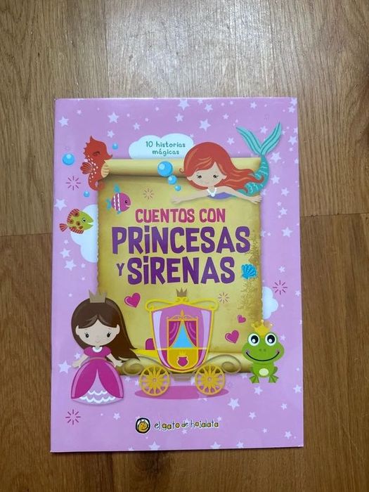 Cuentos con princesas y sirenas - książka - 10 opowiadań, hiszpański