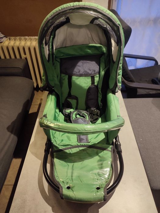 Wózek 3w1 oliwkowy Anmar + ochraniacze na boki łóżeczka