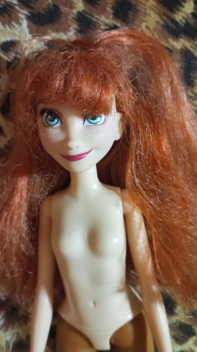 Кукла Анна из "Холодного сердца", Эльза  манекен голова для причёсок