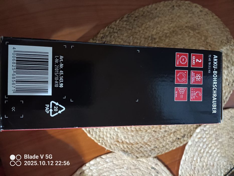 Wkrętarka TC-AS 18-3 LIi zestaw z ładowarką i bateria NOWY.