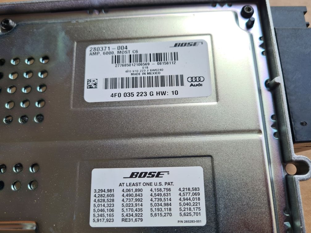 WZMACNIACZ Bose Nagłośnienia dźwięku AUDI A6 C6 A8 D3 lift Q5 Q7 S6 S8