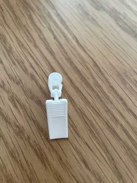 żabki do firan z rolką do szyny sufitowej plastikowej -40 szt.
