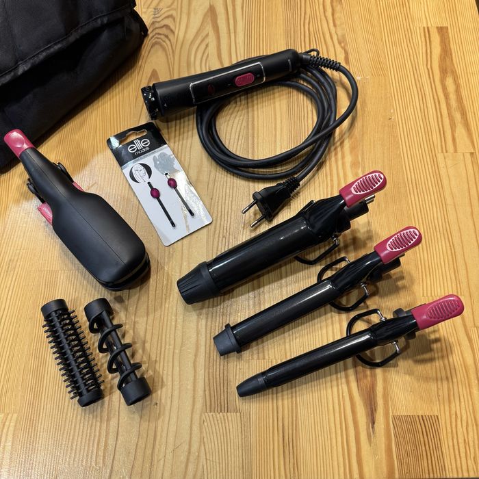 Стайлер Rowenta CF4132 (плойка) для волосся з насадками і чохлом