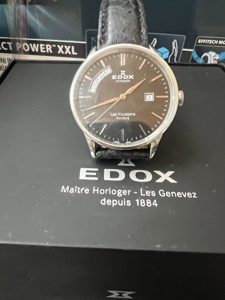 Edox Les Vauberts Day Date Automatic 83007 3 NIN