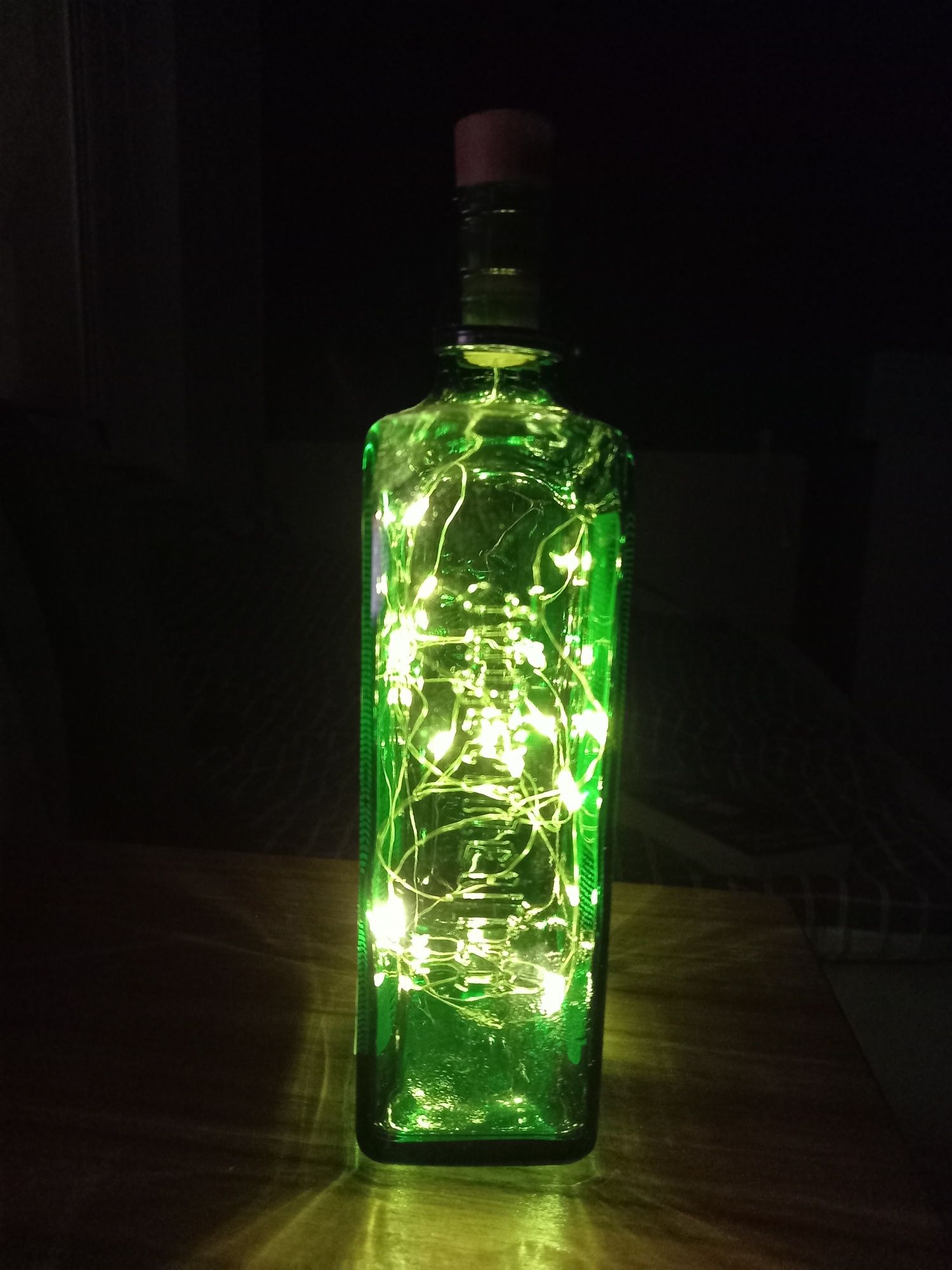 Lampa led/ Choinka świąteczna z  butelki Jagermeister