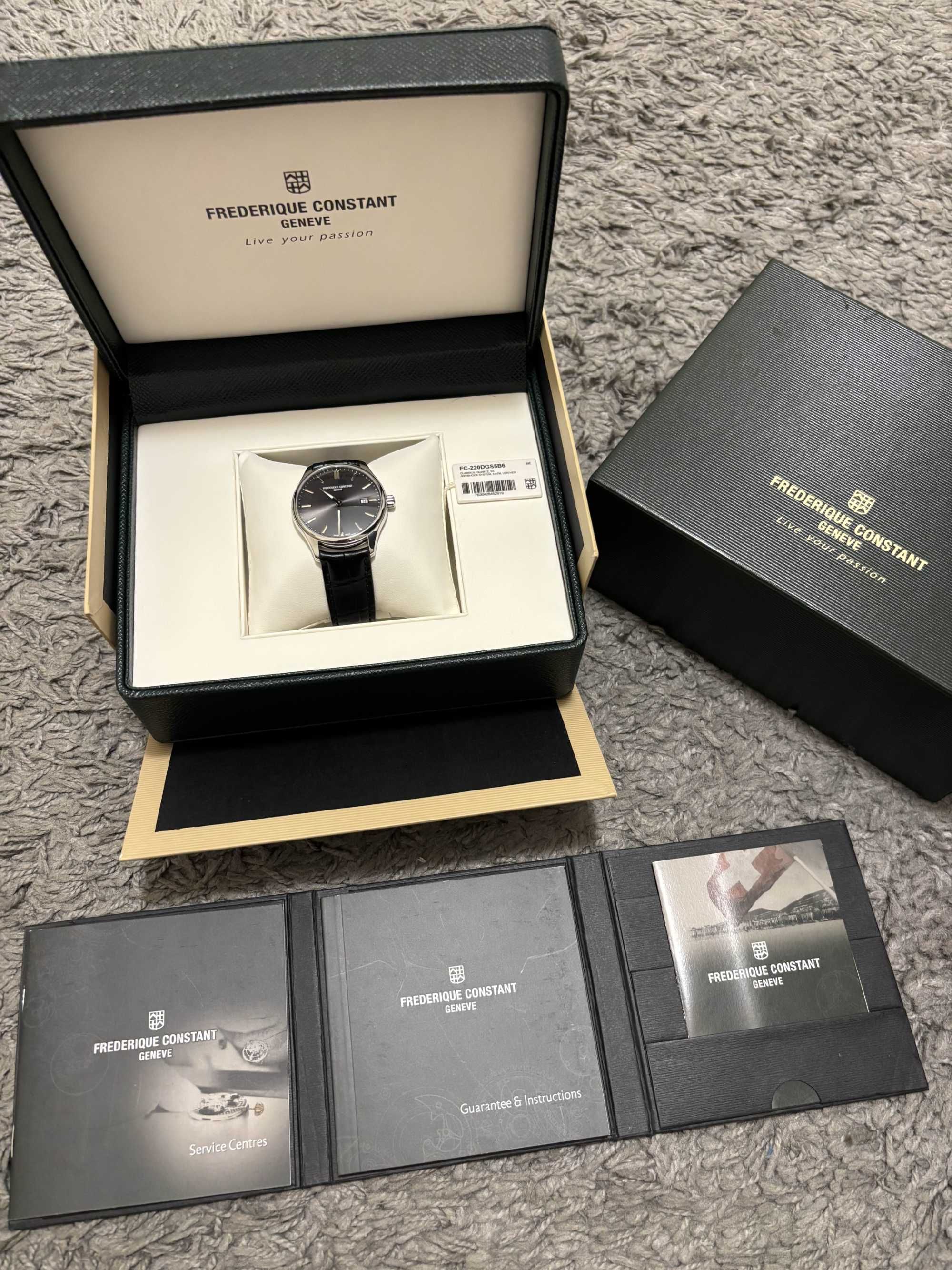 Relógio Luxo Frederique Constant Index Classic (Novo) - Full-Set