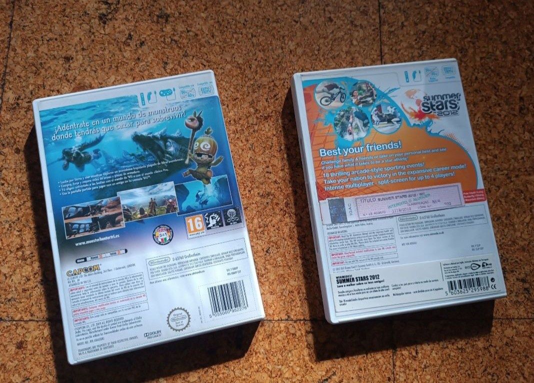 Por 5 euros 2 Jogos da Wii Monster Hunter 3 e Summer Stars 2012